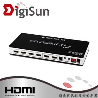DigiSun AH242Z 4K HDMI四入二出矩陣切換器+音訊擷取器(SPDIF+R/L) 歷史價格詳細信息