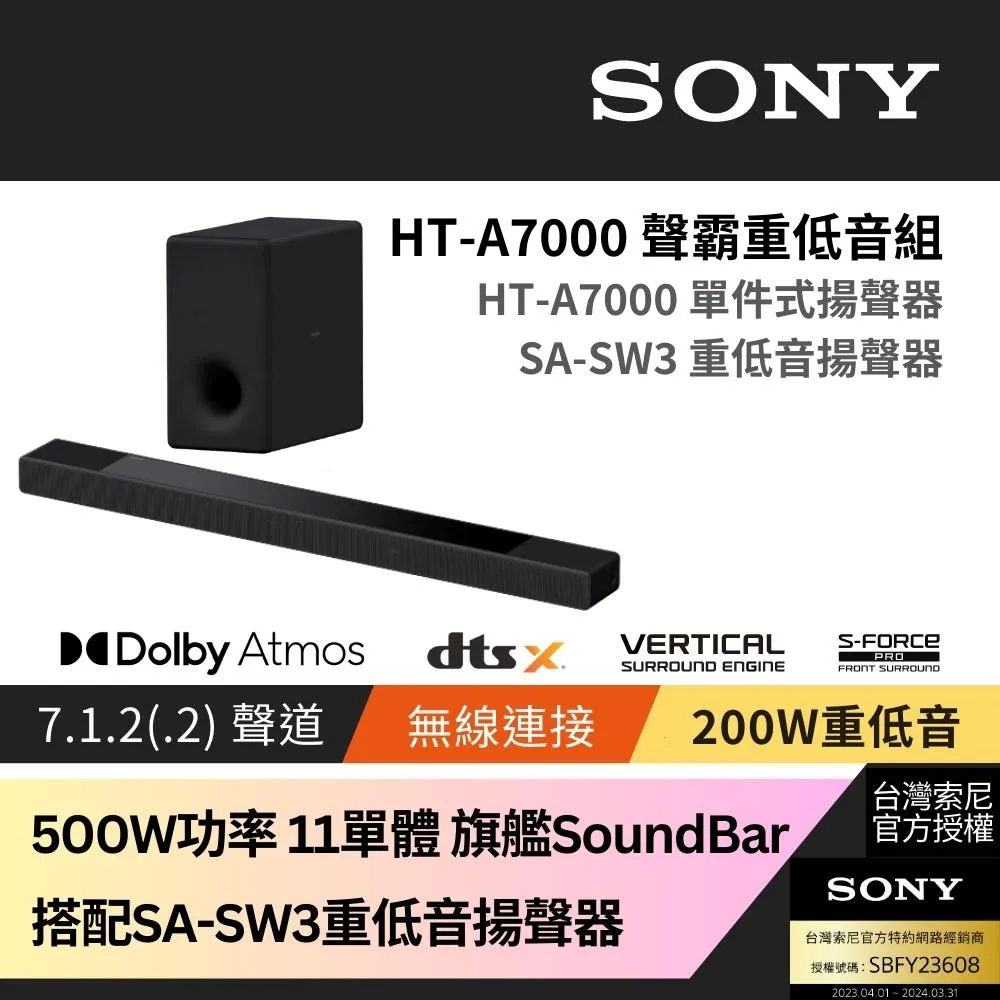 Sony SOUNDBAR家庭劇院組 HT-A5000+SA-RS3S 歷史價格詳細信息