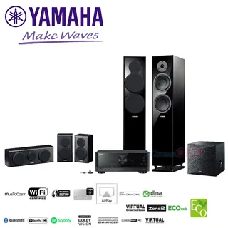 YAMAHA 家庭劇院喇叭組 NS-F700+NS-B700+NS-C700 黑鋼烤 公司貨保固 歷史價格詳細信息
