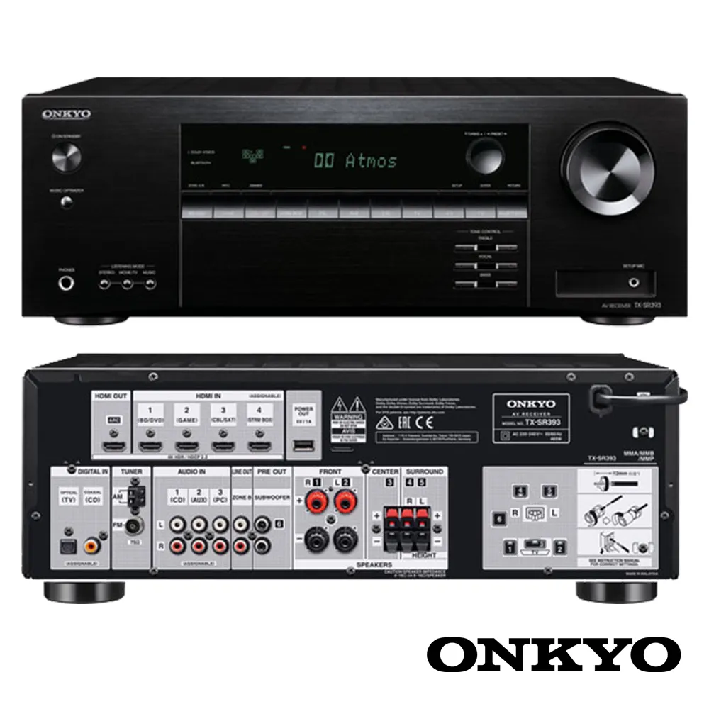 ONKYO TX-SR393串流擴大機+Klipsch R-50M 主喇叭+ R-40M 環繞喇叭+ R-50C 中置喇叭 歷史價格詳細信息
