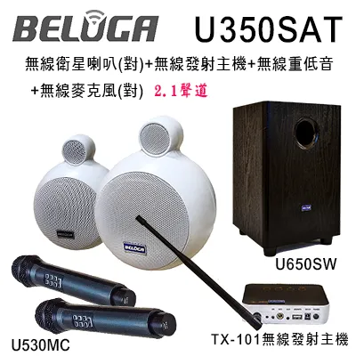 BELUGA 白鯨牌 U530M 隨插即用 一對二 雙頻 無線麥克風組 ECHO功能 | 金曲音響 歷史價格詳細信息