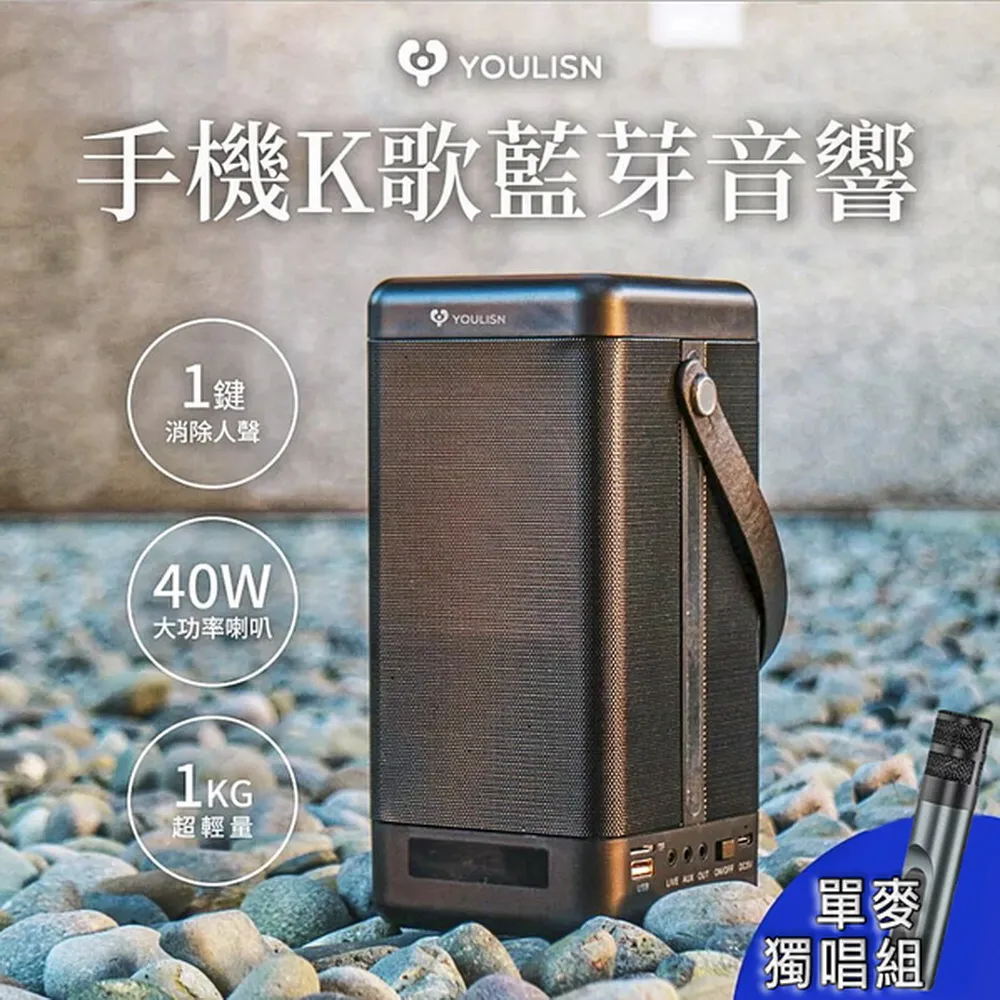 【美國 YOULISN】行動便攜式K歌藍牙音響 S16 - 鉑金版 /移動卡拉OK藍芽音響 隨時歡唱 歷史價格詳細信息