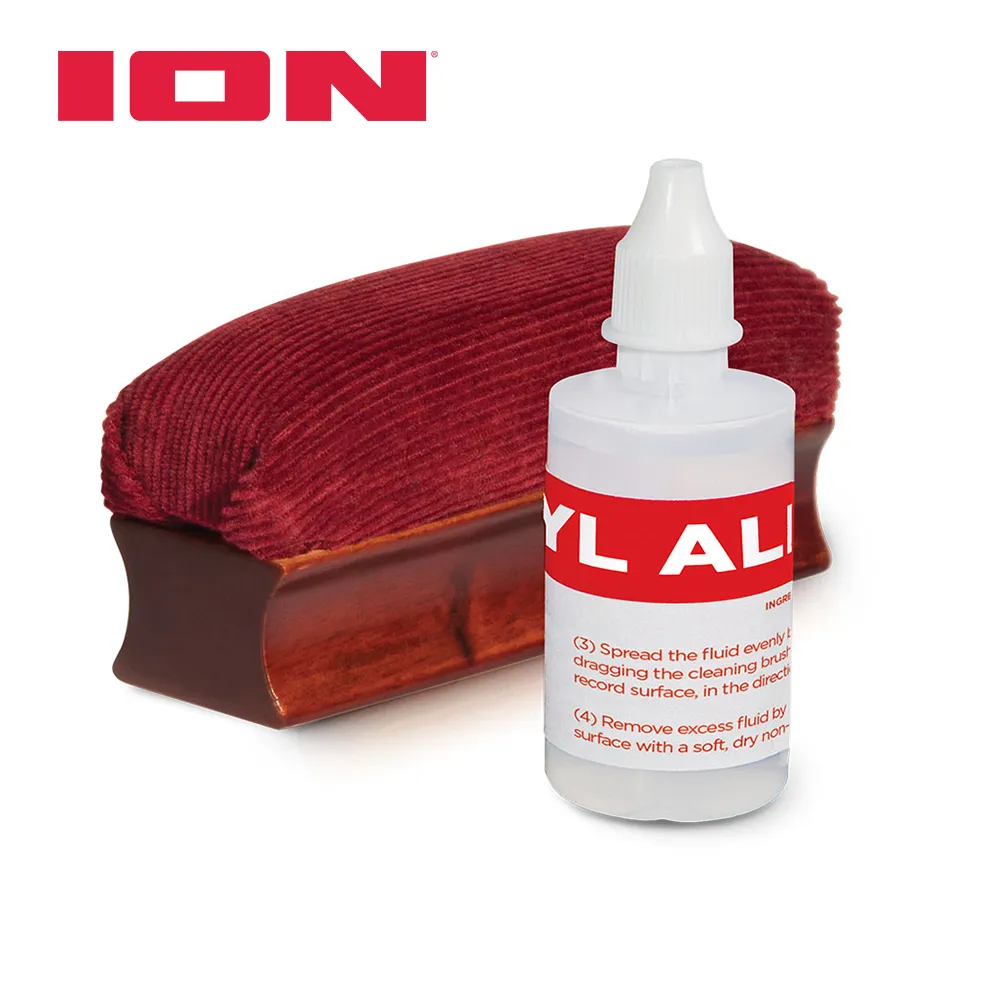ION Vinyl Alive 黑膠唱片保養清潔組(木柄絨布刷+清潔液)-福利品 歷史價格詳細信息