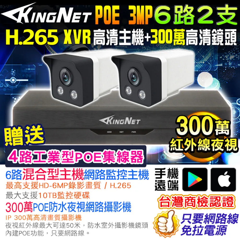 XVR 網路監控 12路4支套餐 POE 300萬高清 歷史價格詳細信息