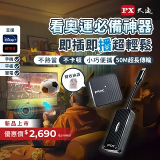 PX大通 Type-C行動無線影音傳輸器 流暢播放Netflix、Disney+等串流影音 WTR-1500C【電子超商 歷史價格詳細信息