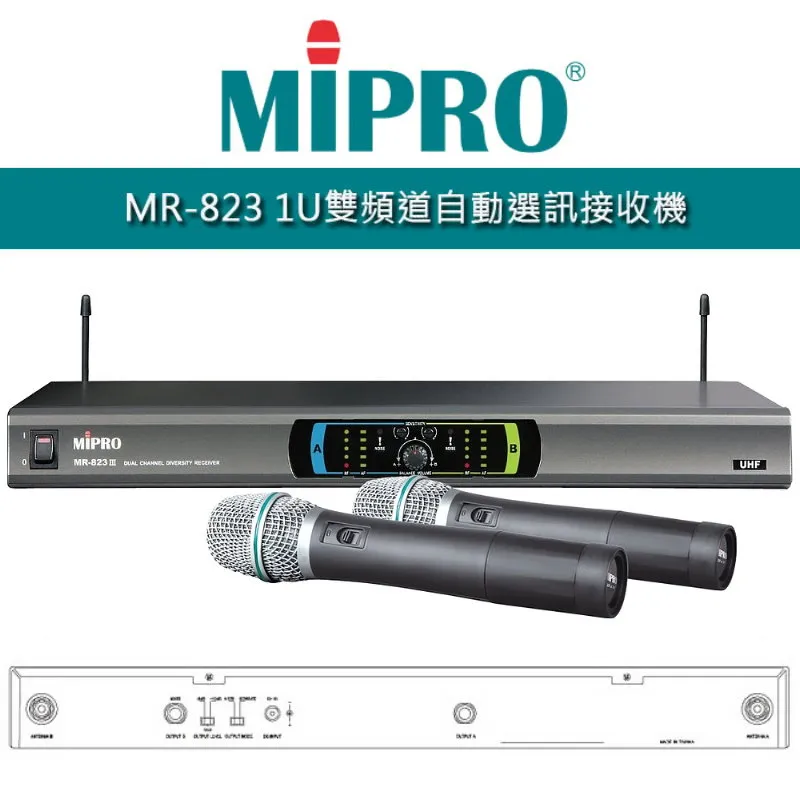 【MIPRO 嘉強】MR-3000DIV(MU-56音頭)手持2支無線麥克風組 全新公司貨 歷史價格詳細信息