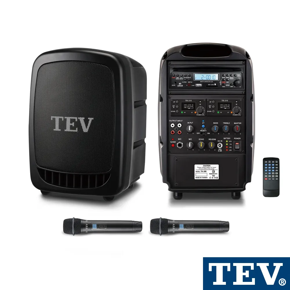 TEV 藍芽/CD/USB/SD雙頻無線擴音機（長效型） TA350XC-2 歷史價格詳細信息