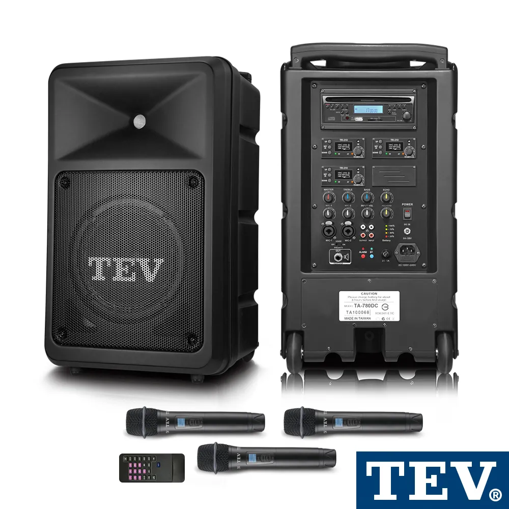 TEV 300W藍牙/CD/USB/SD四頻無線擴音機 TA780DC-4 歷史價格詳細信息