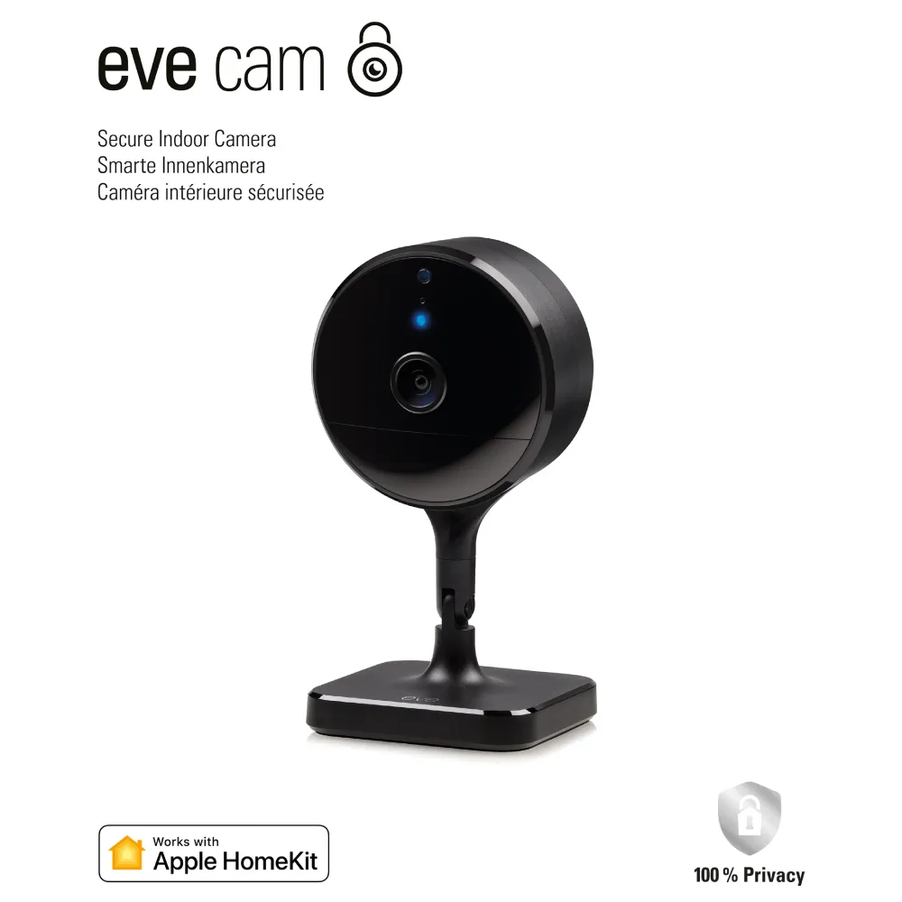 eve Cam 安全室內攝像機/保護隱私/無須註冊/僅加密數據/輕鬆設定安裝 歷史價格詳細信息