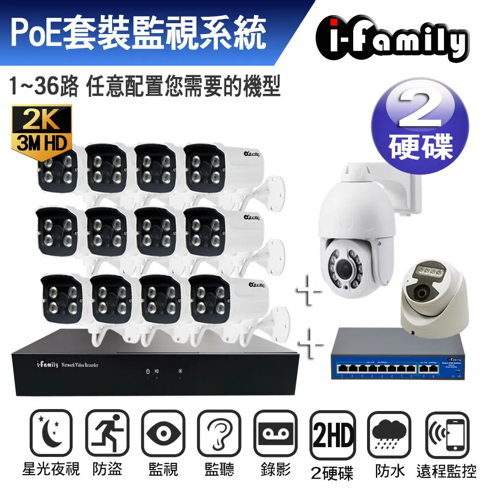 【宇晨I-Family】POE系統專用四百萬畫素星光夜視監視器IF-2401 歷史價格詳細信息