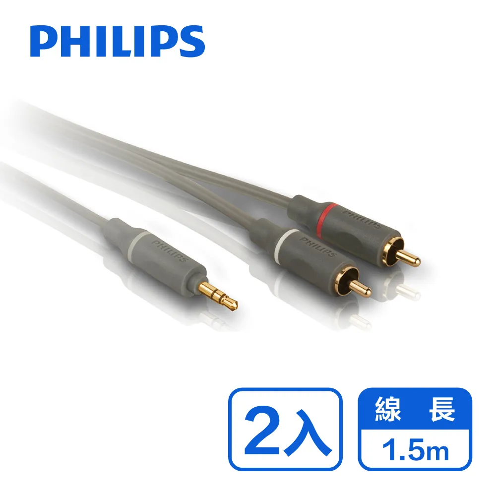 PHILIPS 飛利浦1.5m 2RCA/2RCA立體音源線(紅白)-兩入組 SWA2521W/10-2 歷史價格詳細信息