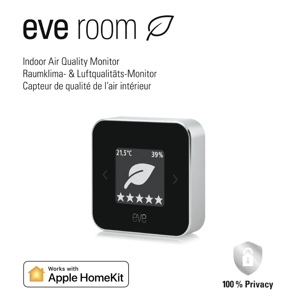 eve Room 空氣質量監測儀/偵測溫度 濕度 VOC/藍牙無線/高對比度顯示 歷史價格詳細信息