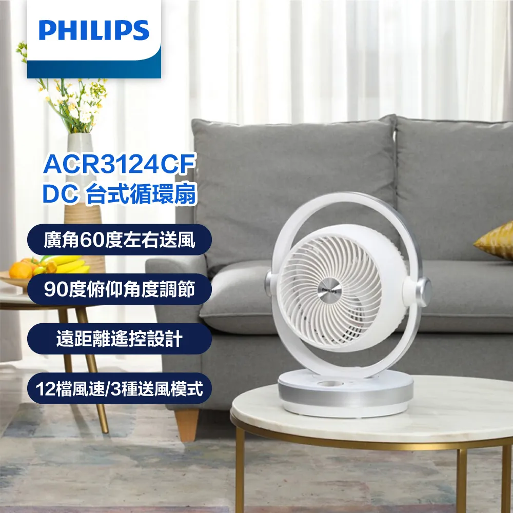 PHILIPS 飛利浦 DC台式循環扇 ACR3124CF 歷史價格詳細信息