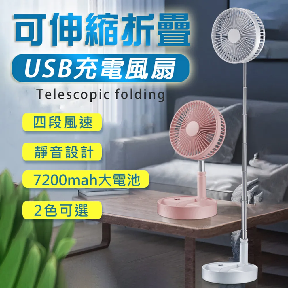 可伸縮折疊USB充電風扇(2入組) 歷史價格詳細信息