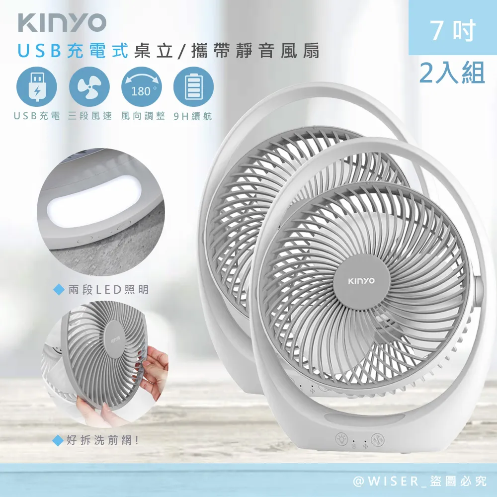 (2入組)【KINYO】充插二用4吋USB充電風扇/桌扇/夾扇 (UF-1685)可夾/可立 歷史價格詳細信息