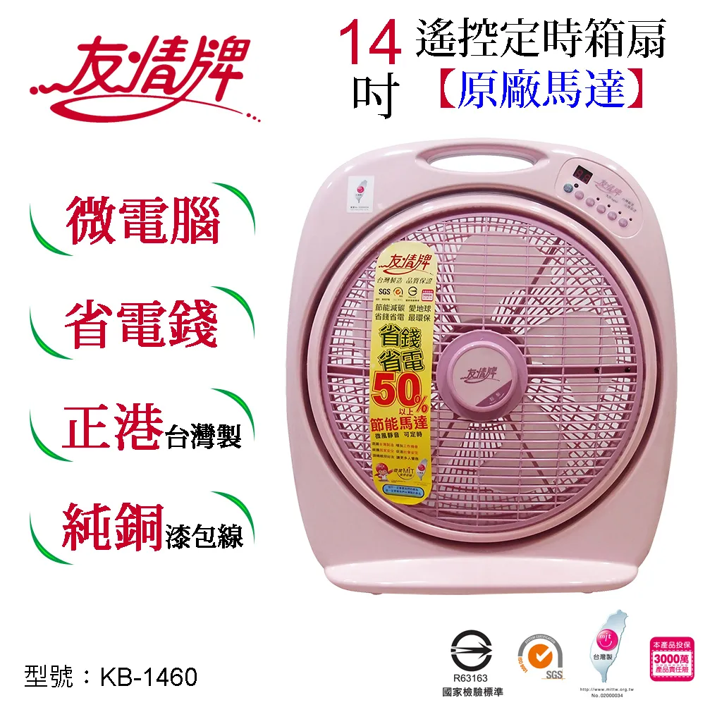 友情14吋箱扇 KB-1482 歷史價格詳細信息