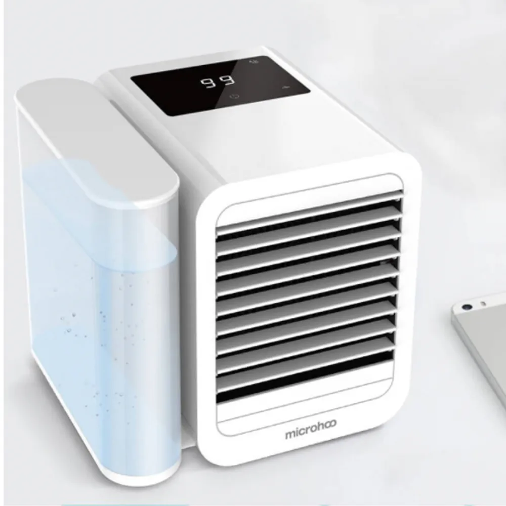 microhoo個人迷你空調扇桌面usb便攜淨化加溼家用小型冷風機 歷史價格詳細信息