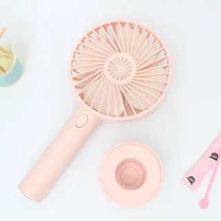 手持/桌立式小電風扇 迷你USB充電小電扇  三段變速附底座-  晴天藍 歷史價格詳細信息