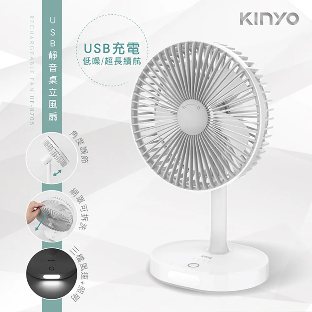 【KINYO】USB充電式韓系手持+桌立迷你風扇(163UF) 歷史價格詳細信息