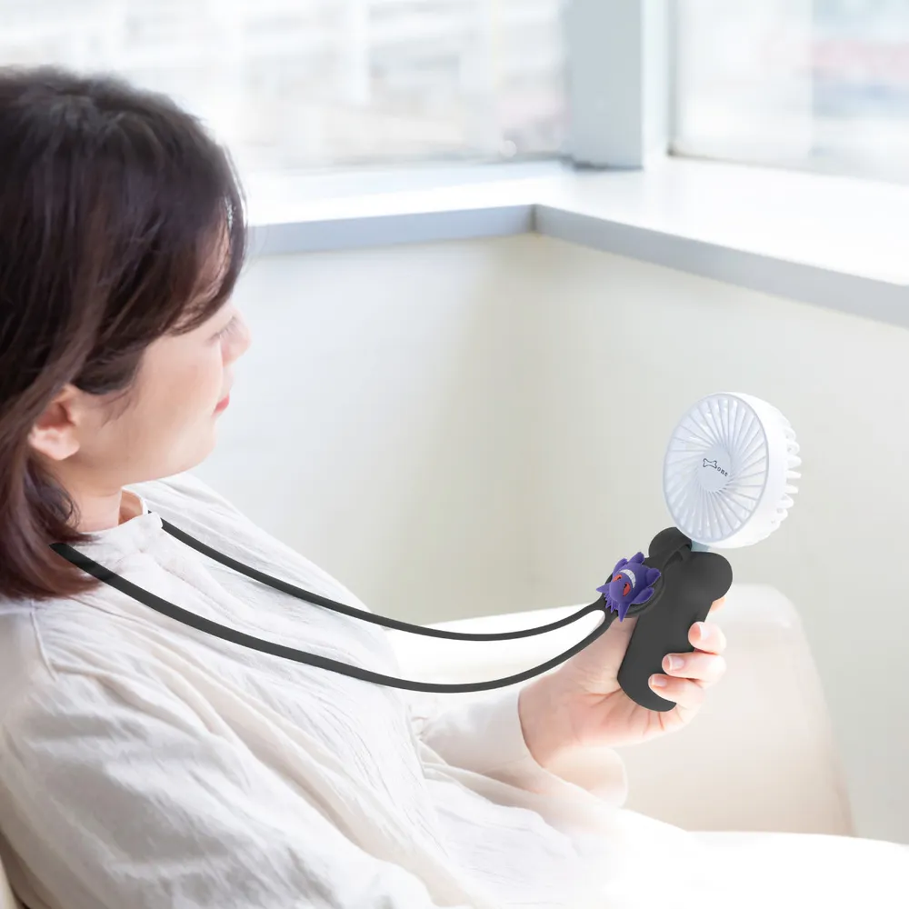 Bone / 頸掛桌立兩用風扇 手持USB風扇 -  兩入組(買1送1) 歷史價格詳細信息