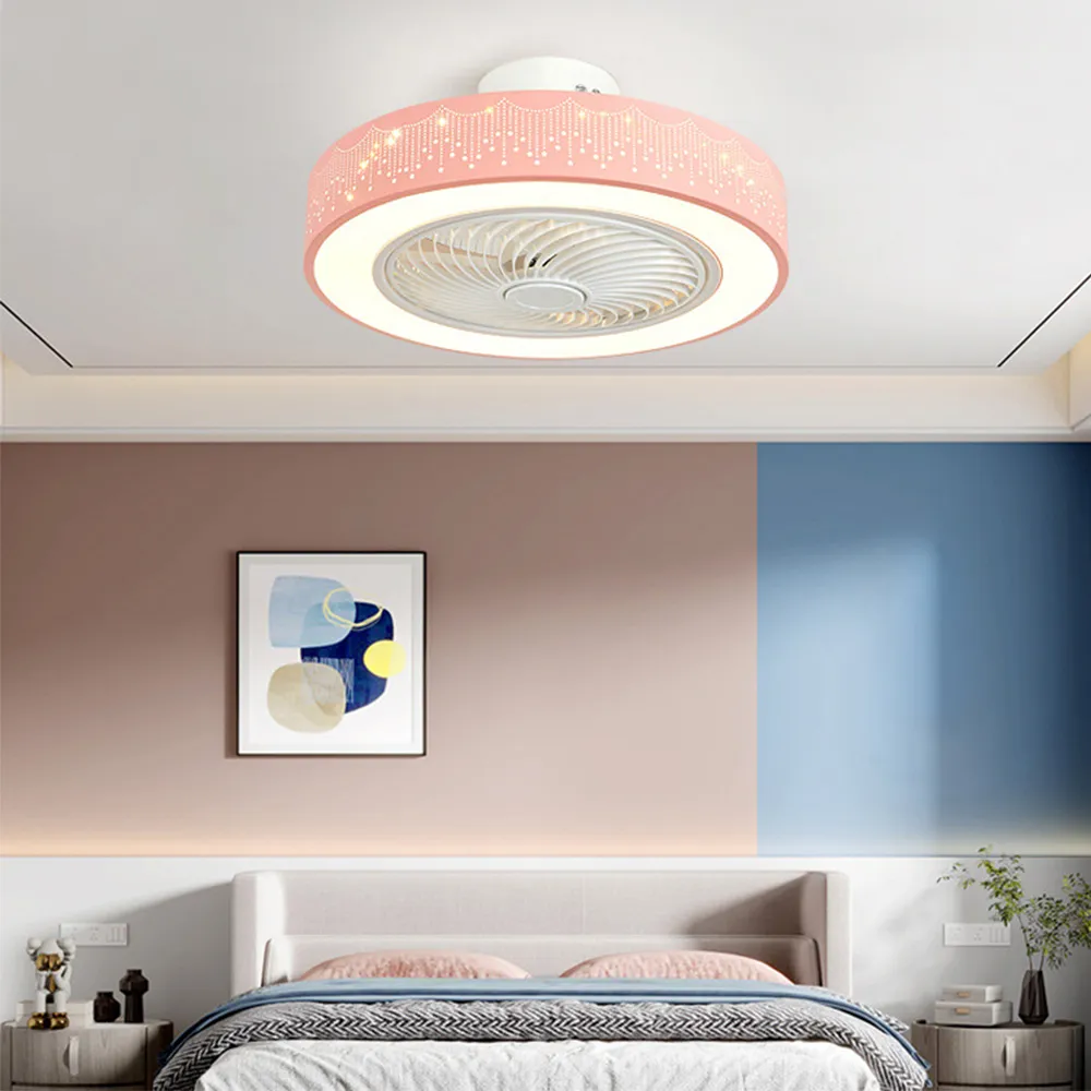 【XINGMU_興沐】臥室圓形新款無葉風扇燈 大風力護眼燈 極簡led吸頂燈（離線語音/無極調光/六檔風速） 歷史價格詳細信息