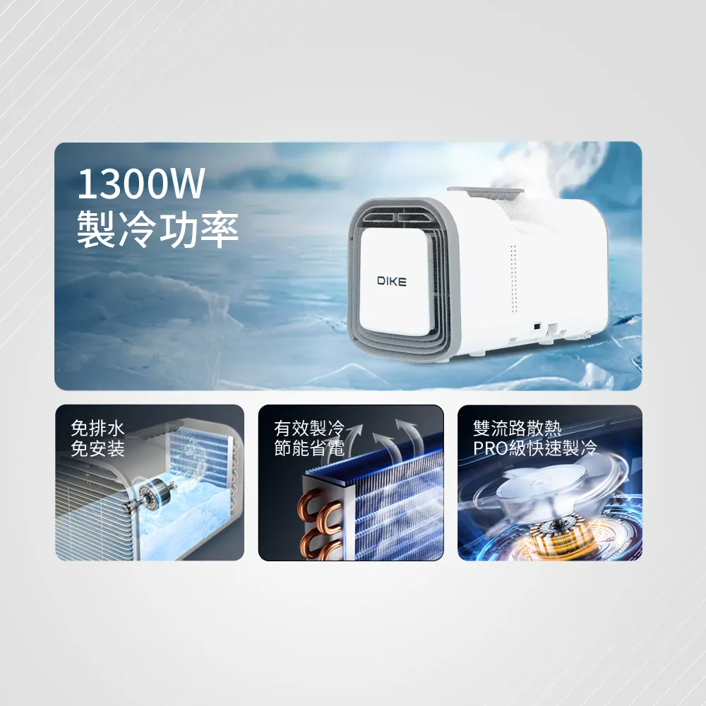 DIKE HLE701WT 便攜多功能移動式空調+600W露營冷氣超值組 歷史價格詳細信息