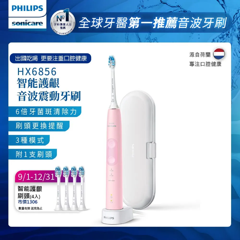 【PHILIPS 飛利浦】Sonicare ProtectiveClean 智能護齦音波震動牙刷HX6803/02 (雙入組) 歷史價格詳細信息