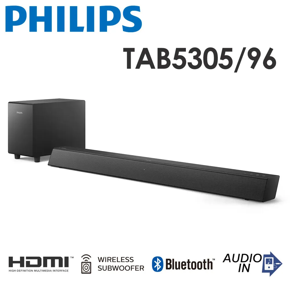 【Philips 飛利浦】TAB5309/96 2.1聲道藍牙家庭劇院聲霸 歷史價格詳細信息