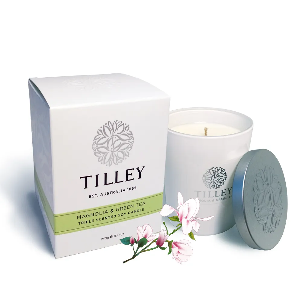 Tilley百年特莉 木蘭花&綠茶香氛大豆蠟燭240g 歷史價格詳細信息
