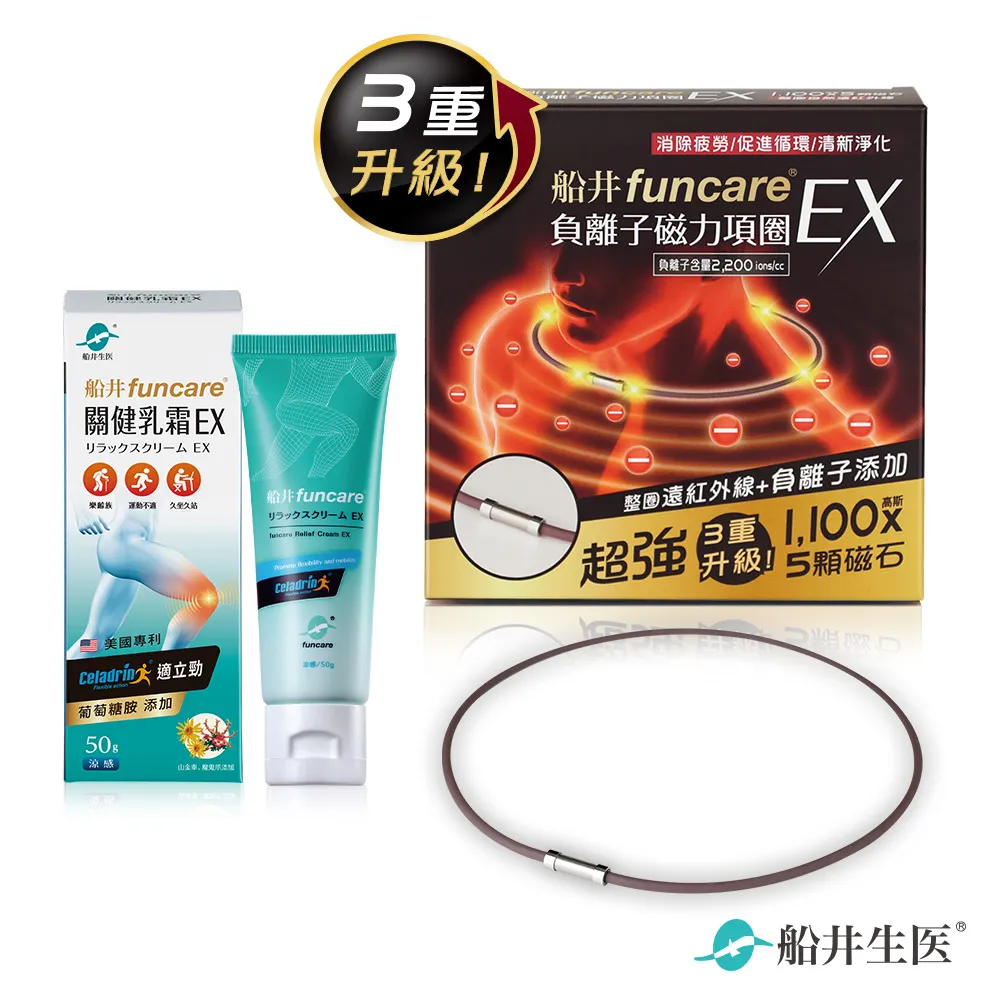 船井 負離子遠紅外線磁力項圈EX深度舒緩組(磁力項圈EX+關健乳霜EX50ml) 歷史價格詳細信息