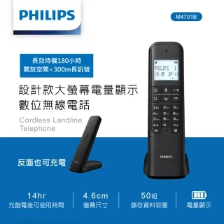 【Philips 飛利浦】無線數位電話(D1601B) 歷史價格詳細信息