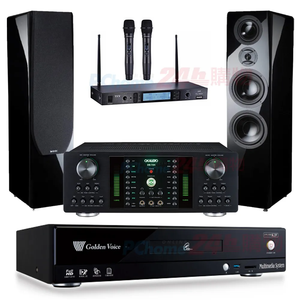 【金嗓】CPX-900 K2F+DB-7AN+TR-5600+KTF P-889 鋼考版 黑(4TB點歌機+擴大機+無線麥克風+喇叭) 歷史價格詳細信息