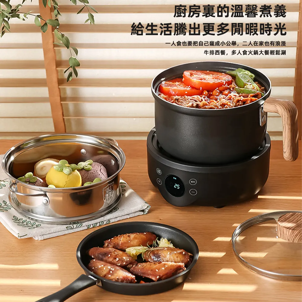 【Felsted 菲仕德】多功能電煮鍋 家用小型電火鍋 不粘電炒鍋 功能快煮鍋 電火鍋 一體式兩用小家電 歷史價格詳細信息