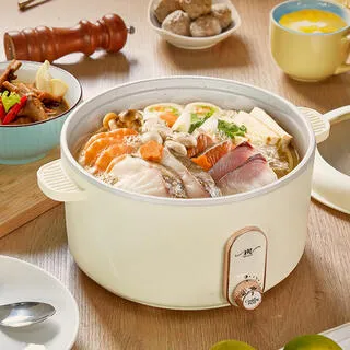 【MOLIJIA 魔力家】M25多功能不沾電湯鍋3L-超值2入組(電火鍋/料理鍋/快煮鍋/蒸煮鍋/電煮鍋/萬用鍋) 歷史價格詳細信息