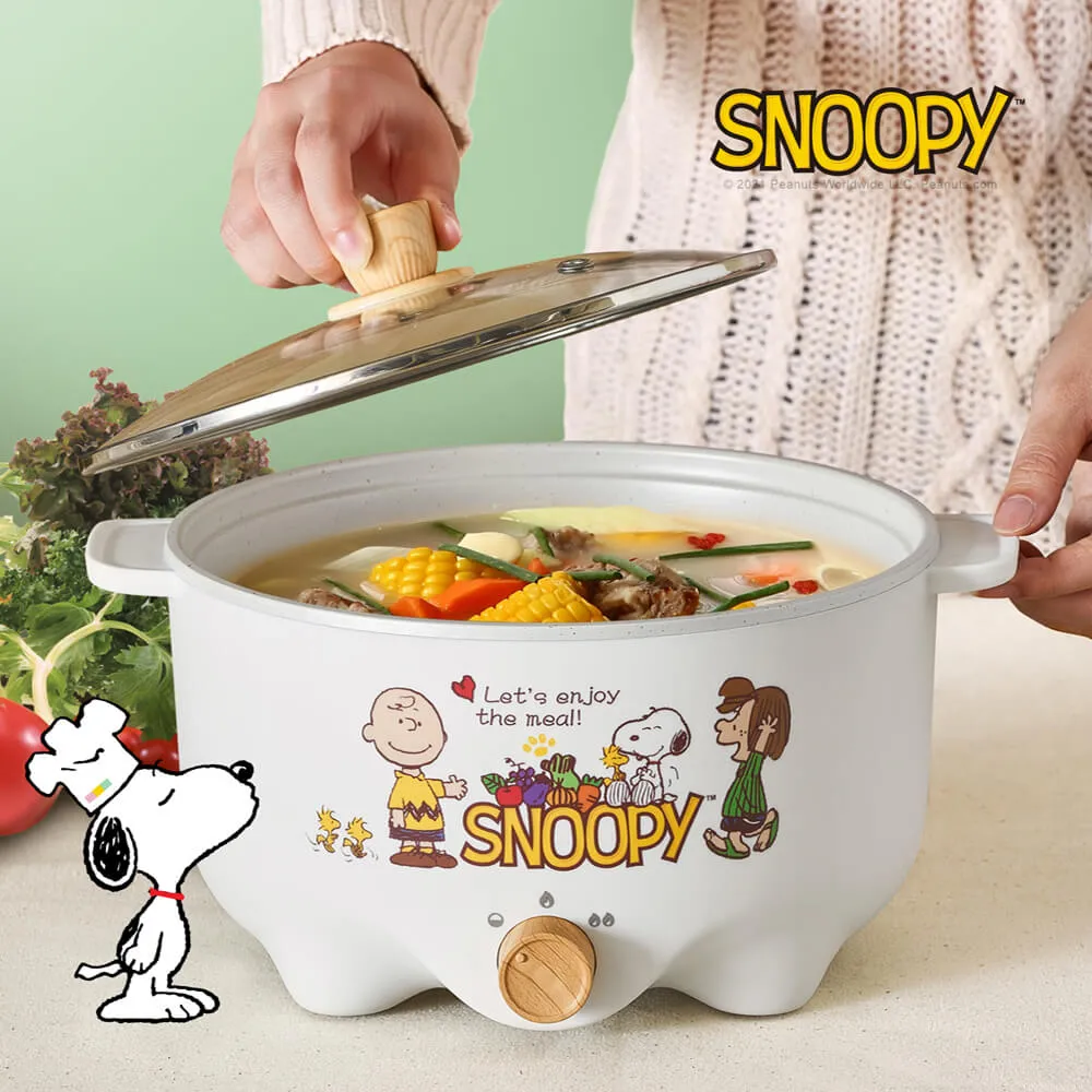 【SNOOPY 史努比】吃貨系列-S19雙層防燙快煮鍋+M1909蒸具二件套 歷史價格詳細信息