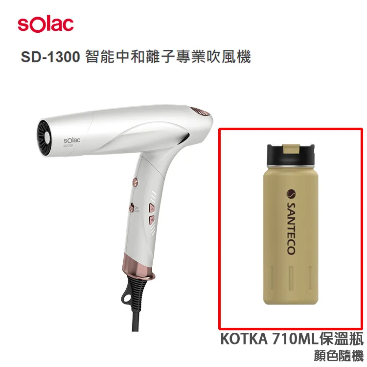 SOLAC Solac SD-1300 智能中和離子摺疊式吹風機  l 贈SENTECO系列水壺 歷史價格詳細信息