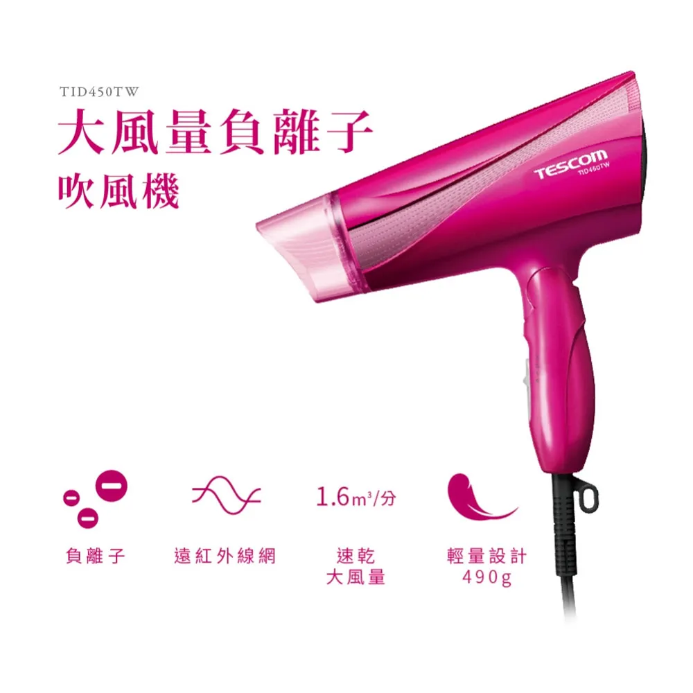 【日本TESCOM】大風量負離子吹風機 TID962TW 歷史價格詳細信息