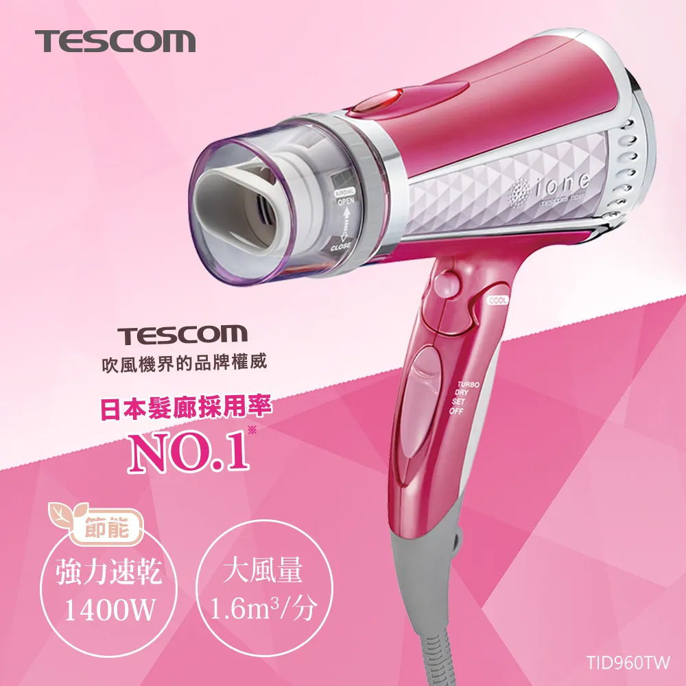 【TESCOM】TID960TW 專業型大風量負離子吹風機  直購價$900 免運費 歷史價格詳細信息