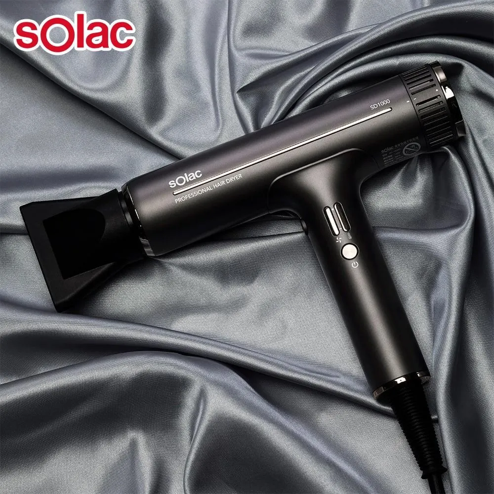 Solac 專業負離子吹風機 大風量負離子吹風機 SD-1000 贈 質感捲髮按摩梳圓梳+SPA氣墊大方梳 歷史價格詳細信息