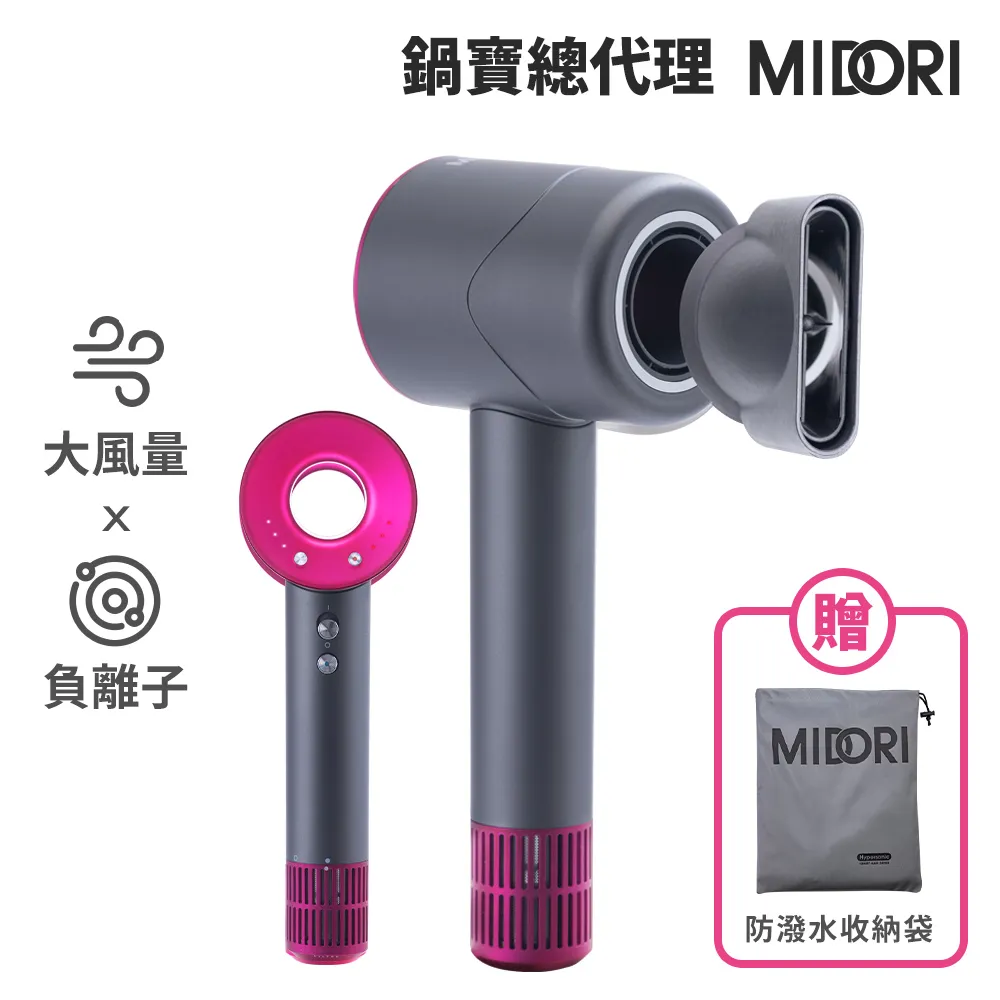 【MIDORI美多莉】高風速溫控負離子吹風機 加輕巧收納袋-紫金色 歷史價格詳細信息