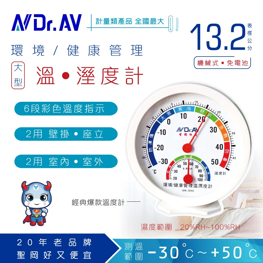 聖岡指針式環境/健康管理溫濕度計 GM-3050 價格比較,價格查詢,歷史價格詳細信息