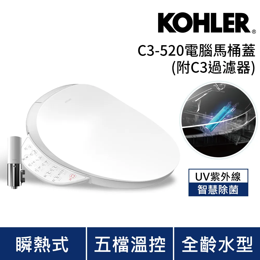 KOHLER C3-455 電腦馬桶蓋 K-8298-CR-0 歷史價格詳細信息