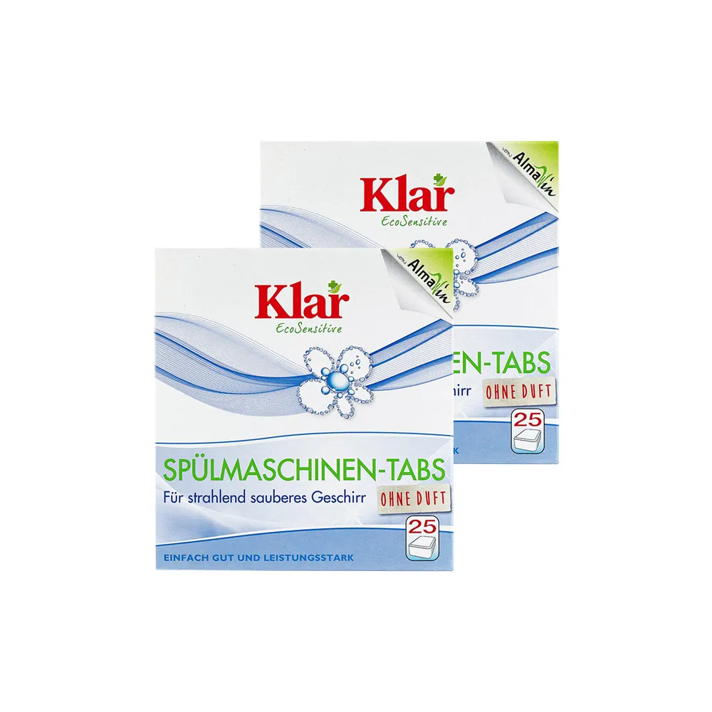 (2盒)德國Klar-洗碗機專用環保洗碗錠25錠/盒 歷史價格詳細信息