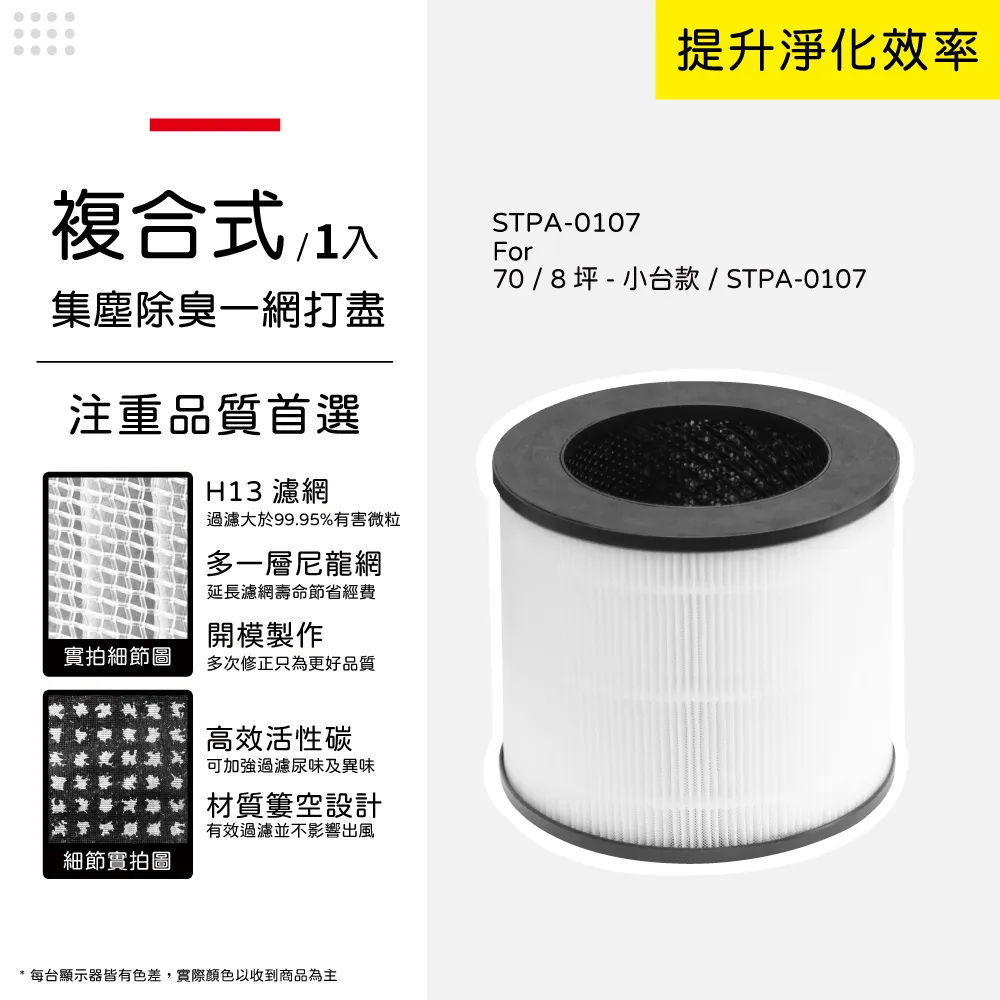 適用One Amadana薄型空氣清淨機 PA-301T PA301T複合式高效HEPA活性碳光觸媒3合1濾網濾心 歷史價格詳細信息