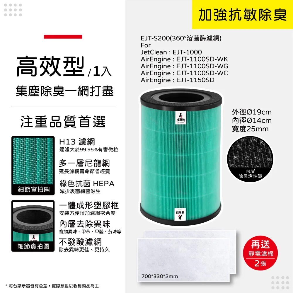 蟎著媽 高效複合式濾網(適用 聲寶 Sampo AL-BA09CH AL-11BA 空氣清淨機) 歷史價格詳細信息