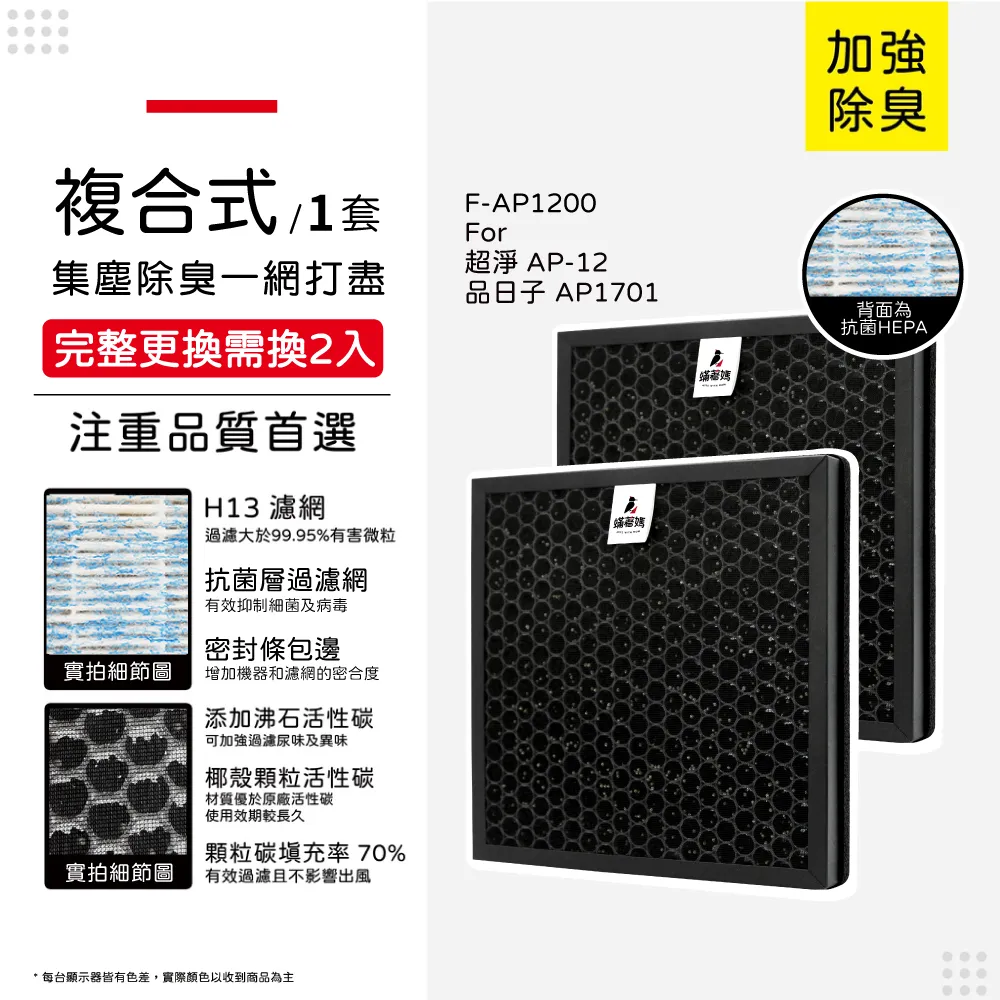 蟎著媽 濾網2套優惠組(適用 夏普 SHARP FU-D80T-W FU-JS80T-W FZ-D80DFE FZ-D80HFE 空氣清淨機) 歷史價格詳細信息