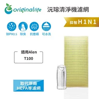 適用Alen：T100 【Original Life】長效可水洗 超淨化空氣清淨機濾網 取代HEPA濾網 歷史價格詳細信息