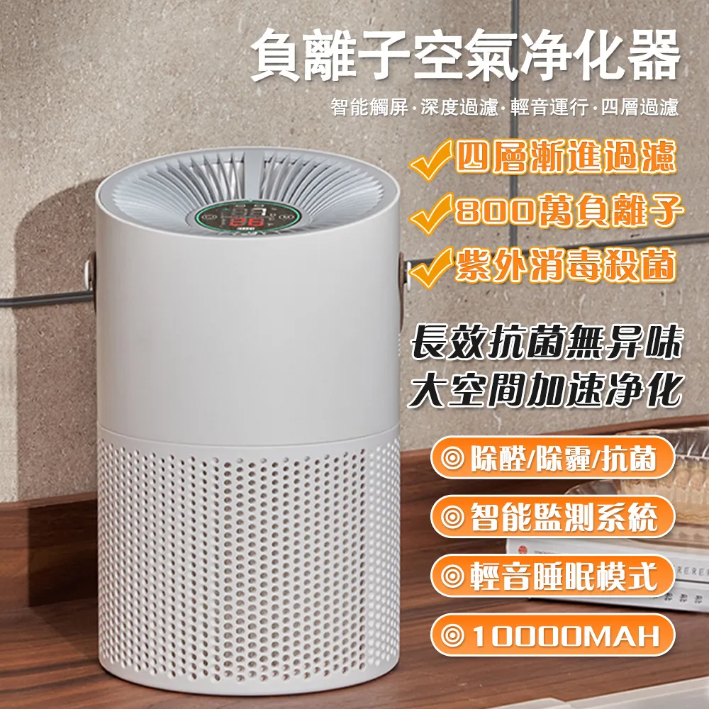 【歐適樂】桌面空氣凈化器 家用 USB插電 小型桌面 殺菌 臥室室內 除異味 歷史價格詳細信息