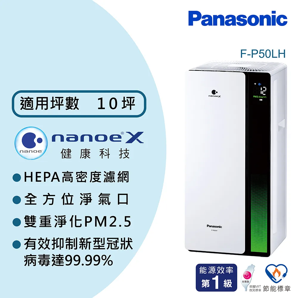 Panasonic 國際 F-P50HH nanoe X 空氣清淨機 神腦生活 至8/17止贈廣口真空保溫瓶 歷史價格詳細信息