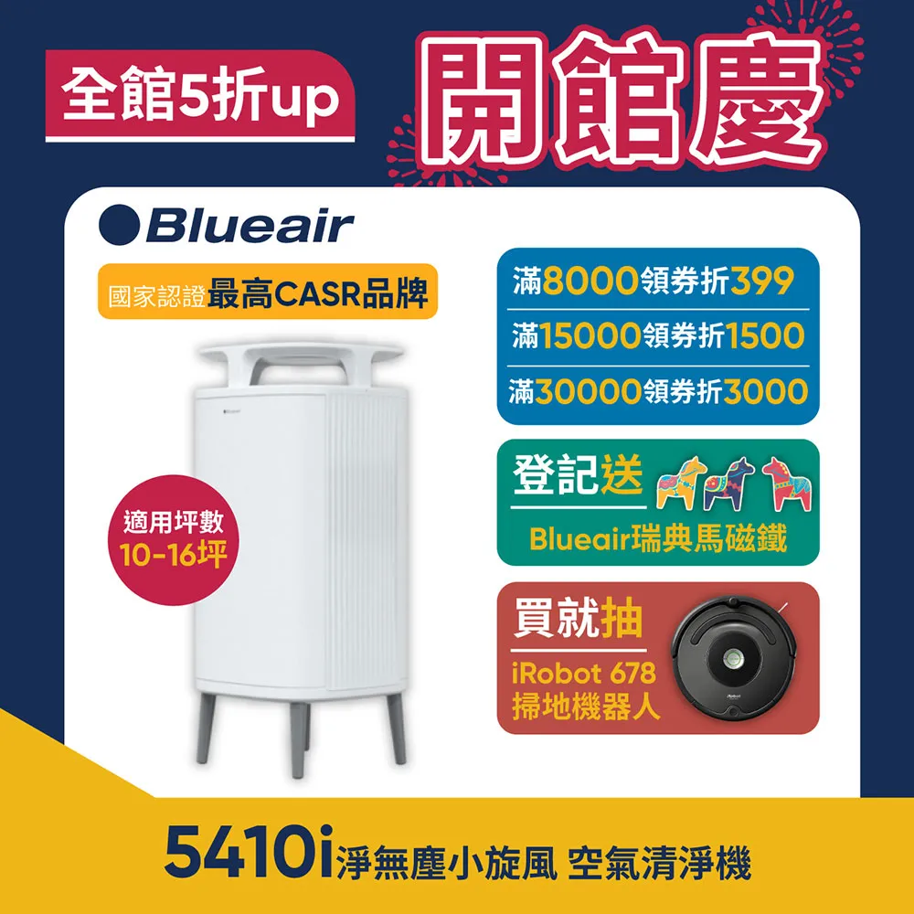 【瑞典 Blueair】淨無塵小旋風 過敏專用 5440i 空氣清淨機(灰色10-16坪) 歷史價格詳細信息